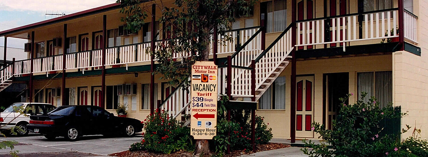 Film photo of Citywalk Motor Inn in the late 90s
