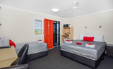 Queen and Single bed in the Executive Twin Room on top floor