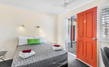 A modern and cosy space in our Standard Double Room with a double bed